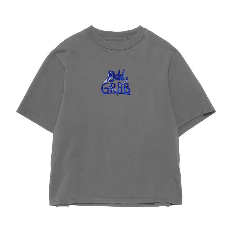 Curses Gray Oversized T-shirt