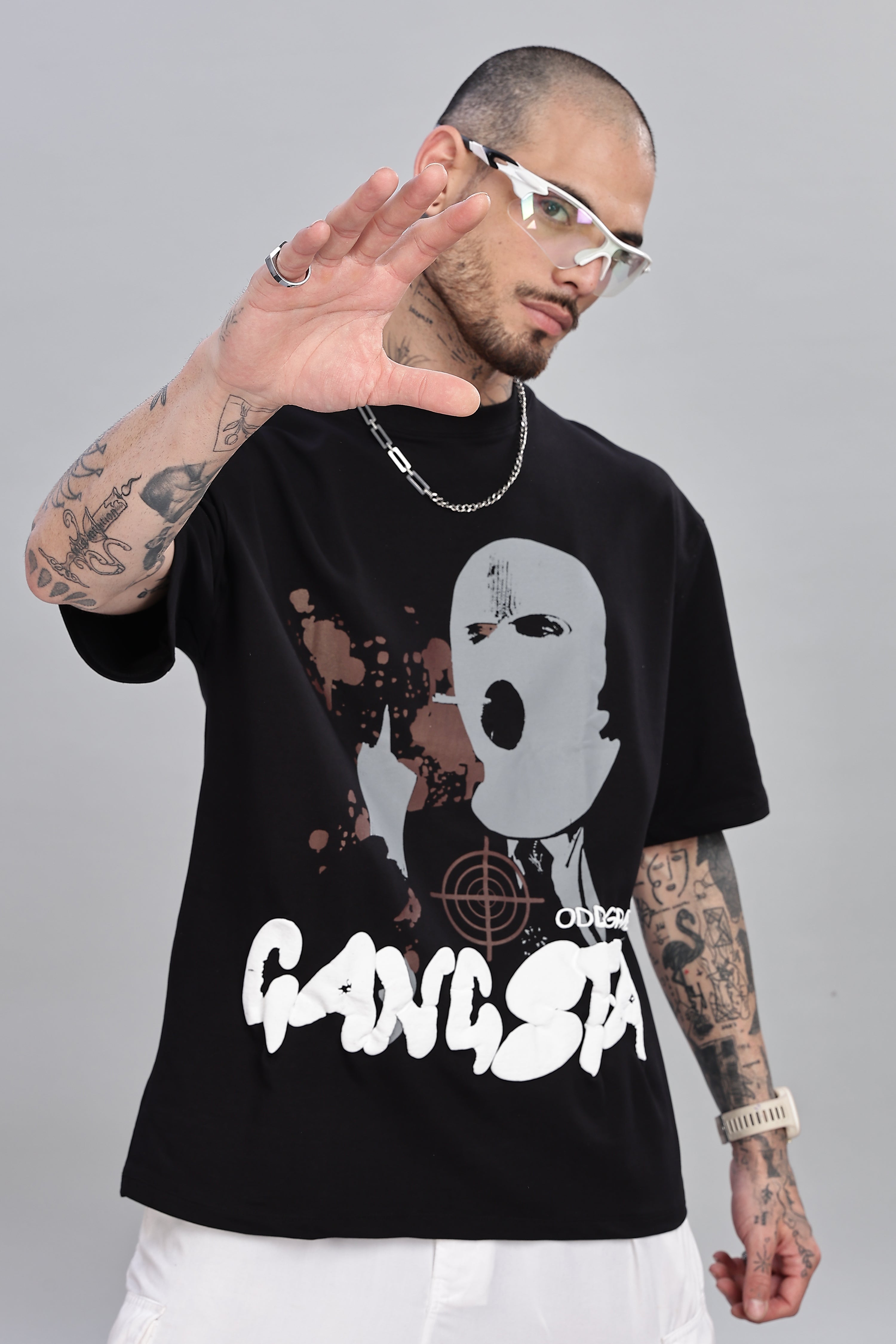 Prefers to Slay in the Dark: Gangsta Black T-shirt