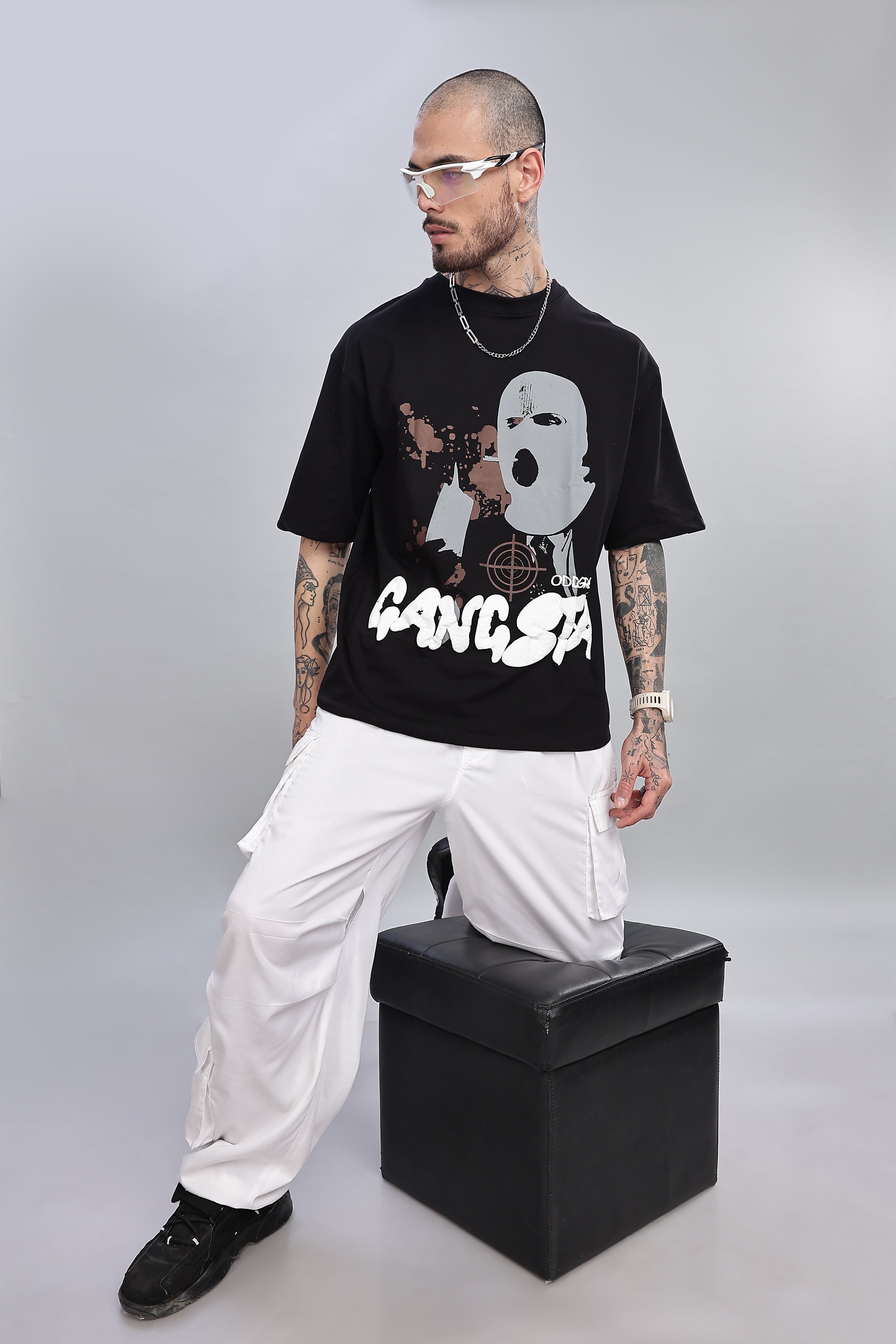 Prefers to Slay in the Dark: Gangsta Black T-shirt