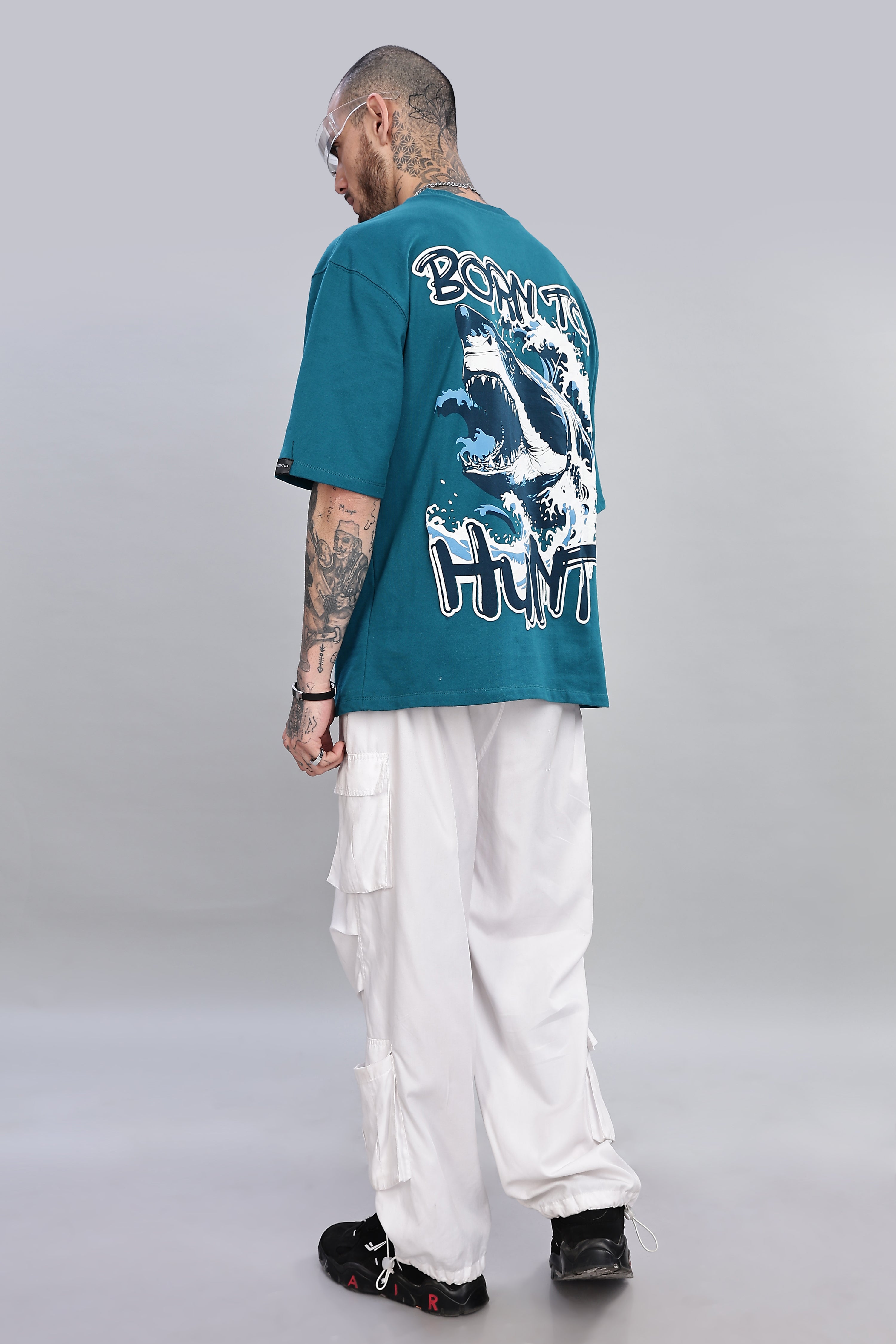 Kill Them with Good Looks: Shark- Born to Hunt T-shirt