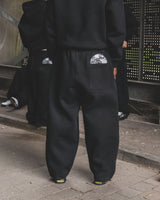Record Baggy Black Sweatpants