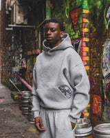Record Baggy Hoodie Black