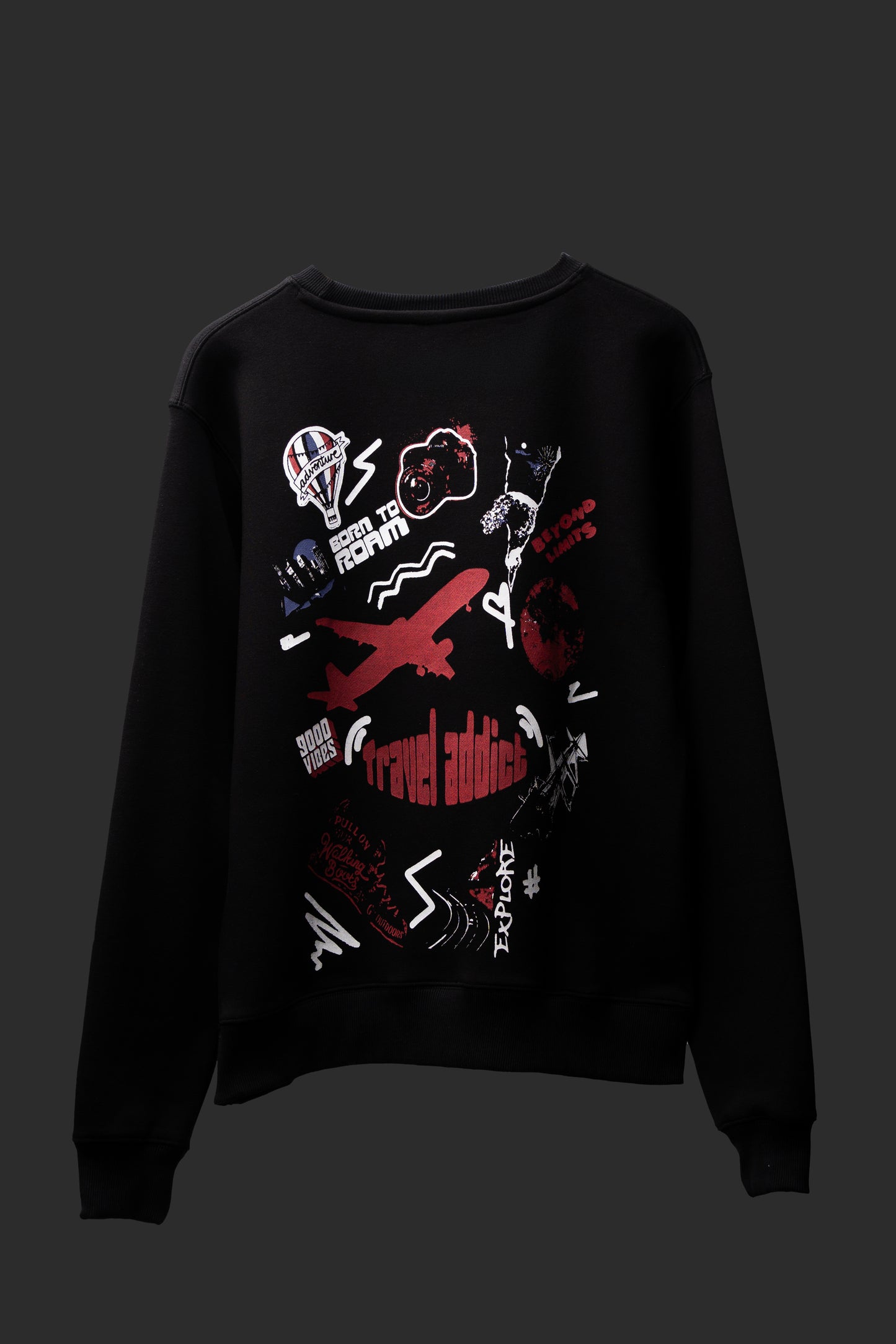For the Road Warriors: The Travel Addict Sweatshirt