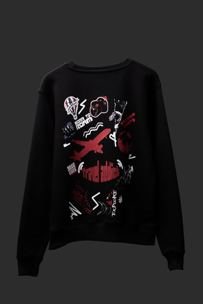 For the Road Warriors: The Travel Addict Sweatshirt