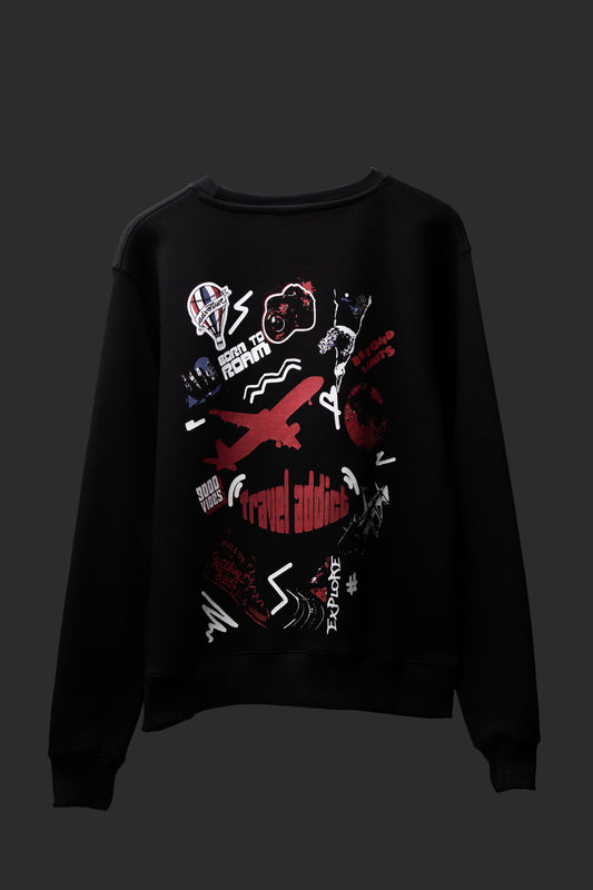 For the Road Warriors: The Travel Addict Sweatshirt