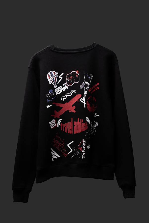 For the Road Warriors: The Travel Addict Sweatshirt