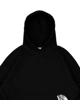 Record Baggy Hoodie Black