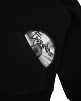 Record Baggy Hoodie Black