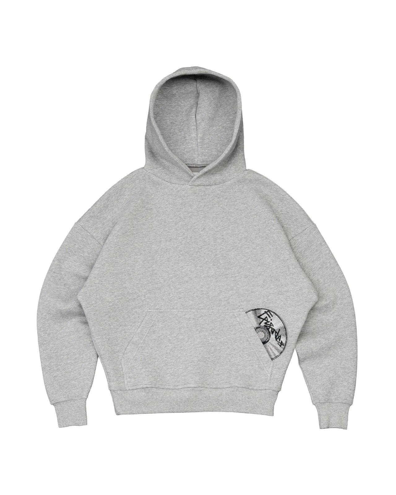 Record Baggy Hoodie Black