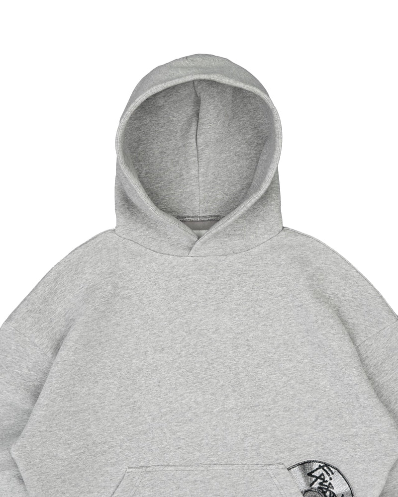 Record Baggy Hoodie Black