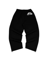 Record Baggy Black Sweatpants