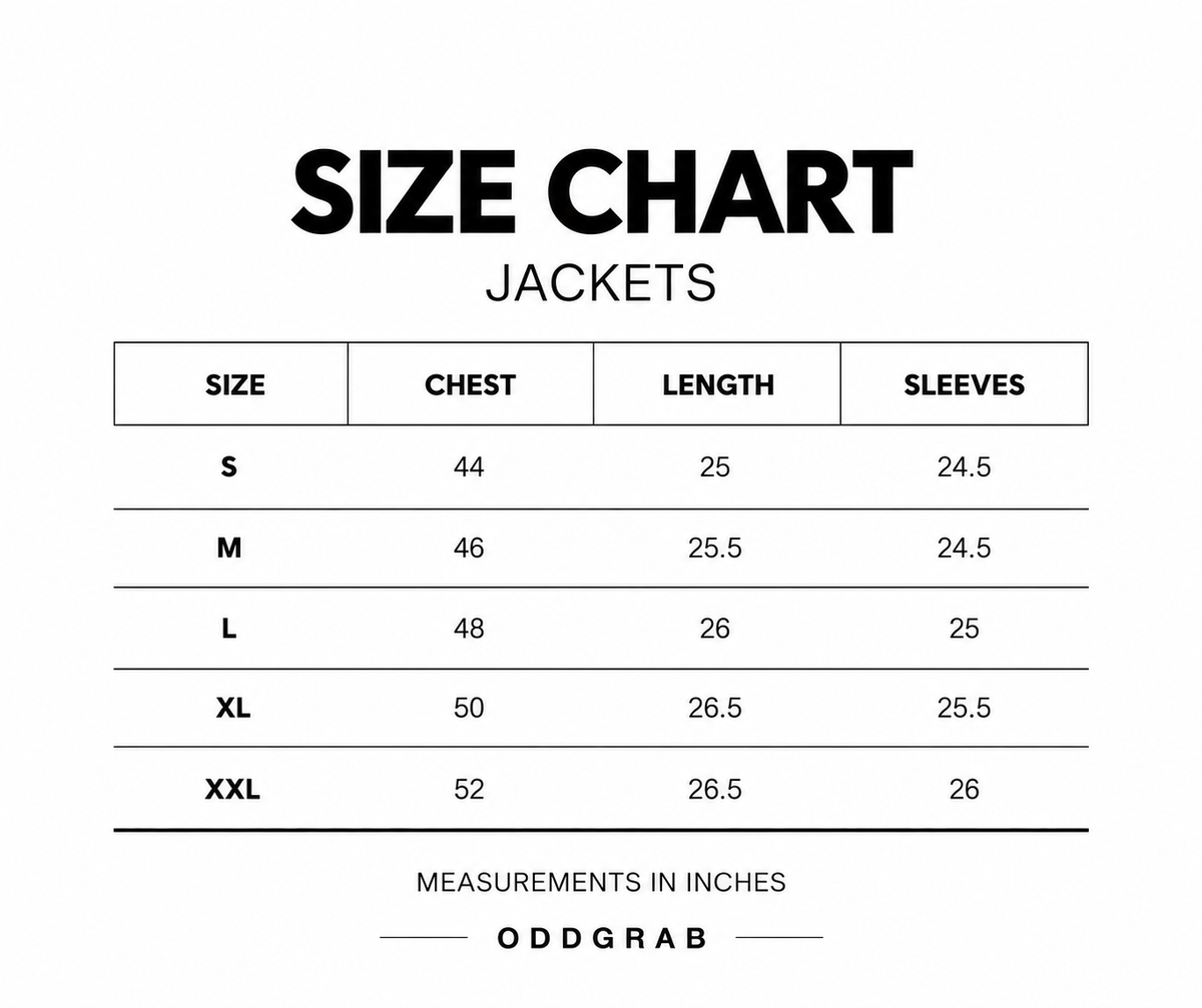 Oxblood Leather Bomber Jacket Size Chart