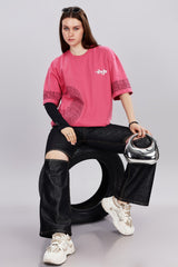 Regal Rise Pink Oversized T-Shirt
