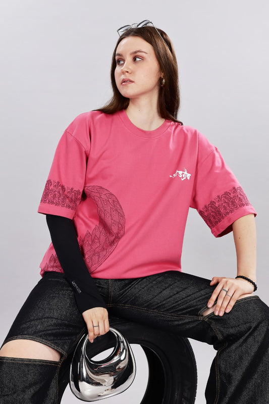 Regal Rise Pink Oversized T-Shirt