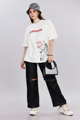 Warrior Edition Oversized Off-White T-shirt