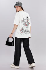 Warrior Edition Oversized Off-White T-shirt