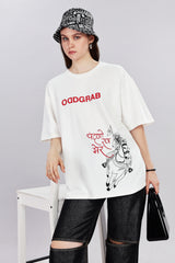 Warrior Edition Oversized Off-White T-shirt
