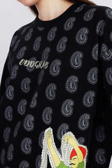 Heritage Village Oversized Black T-shirt