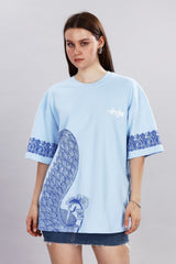 Regal Rise Blue Oversized T-Shirt