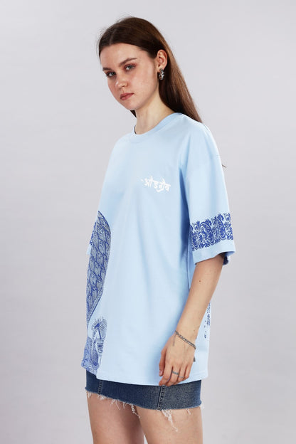 Regal Rise Blue Oversized T-Shirt