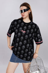 Panghat Oversized Black T-shirt