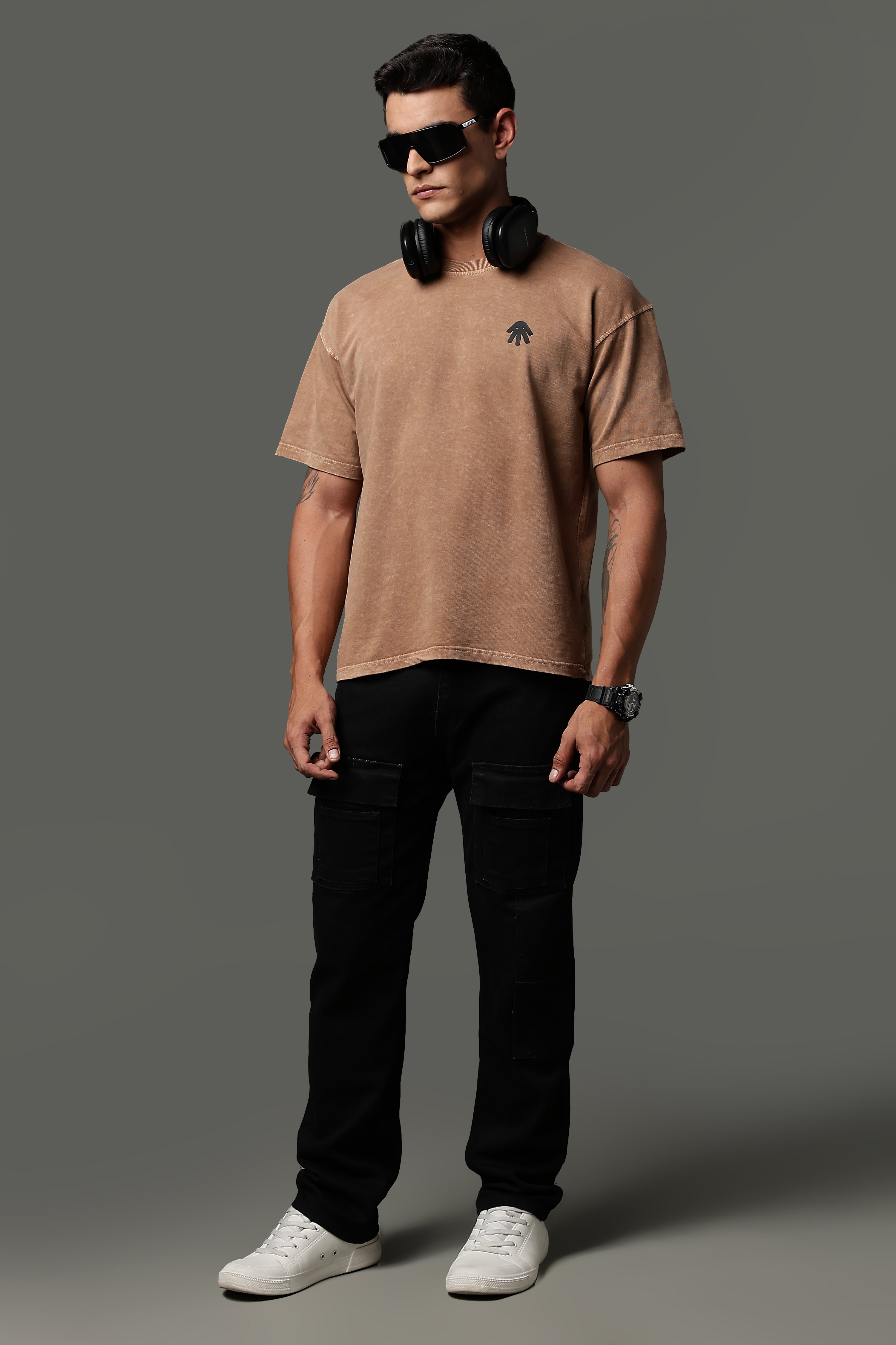 Dust form acid wash Tee