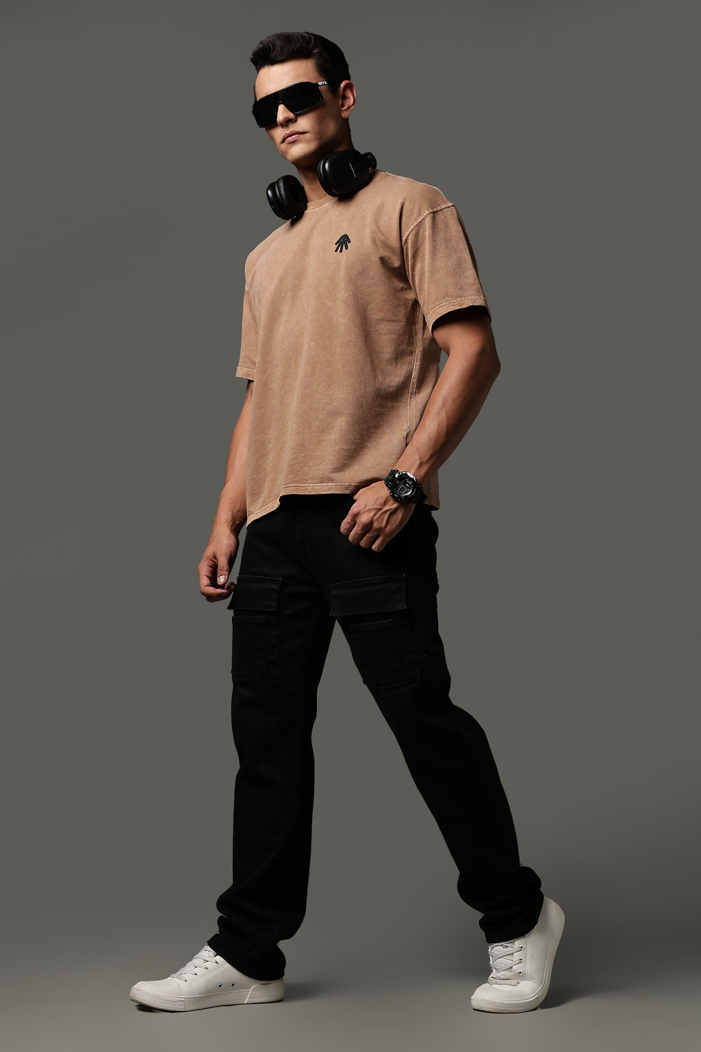 Dust form acid wash Tee