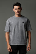 Graphite Drop acid wash tee
