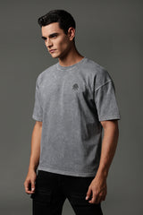 Graphite Drop acid wash tee