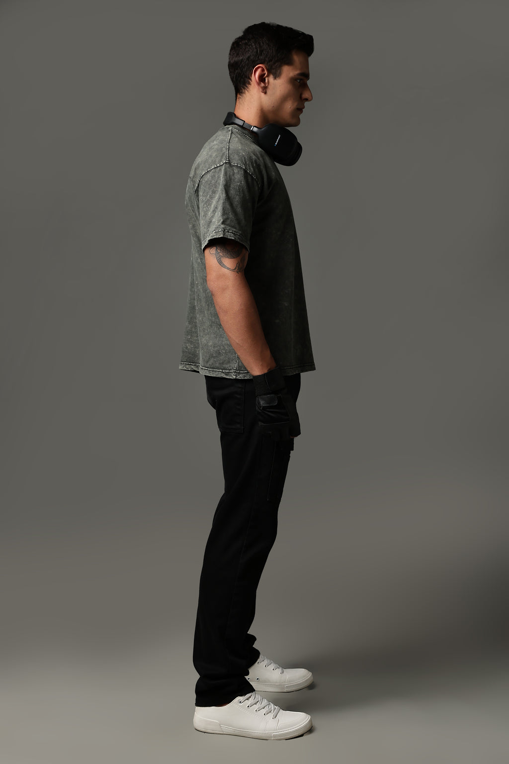 Shadow Stitch acid wash tee