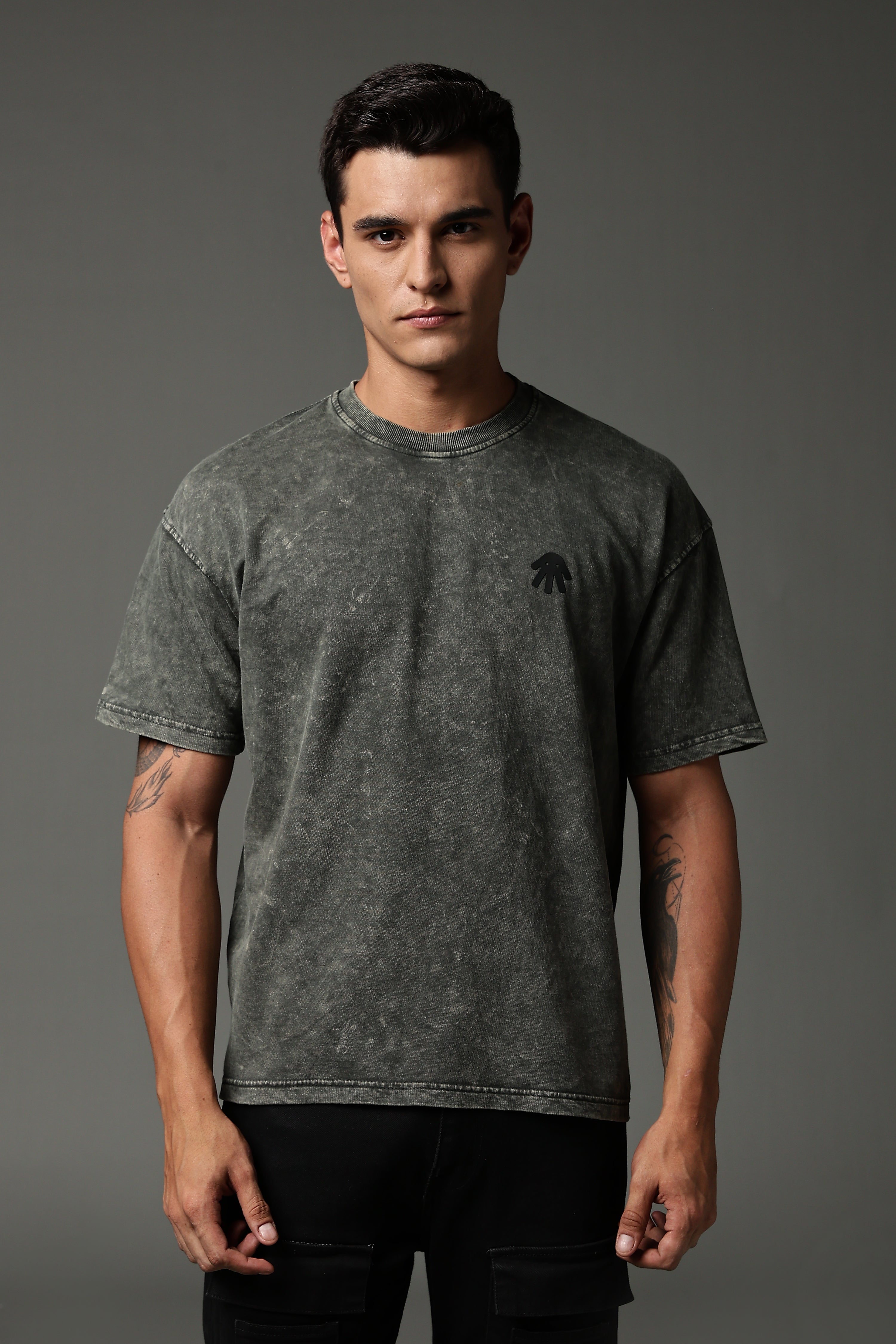 Shadow Stitch acid wash tee