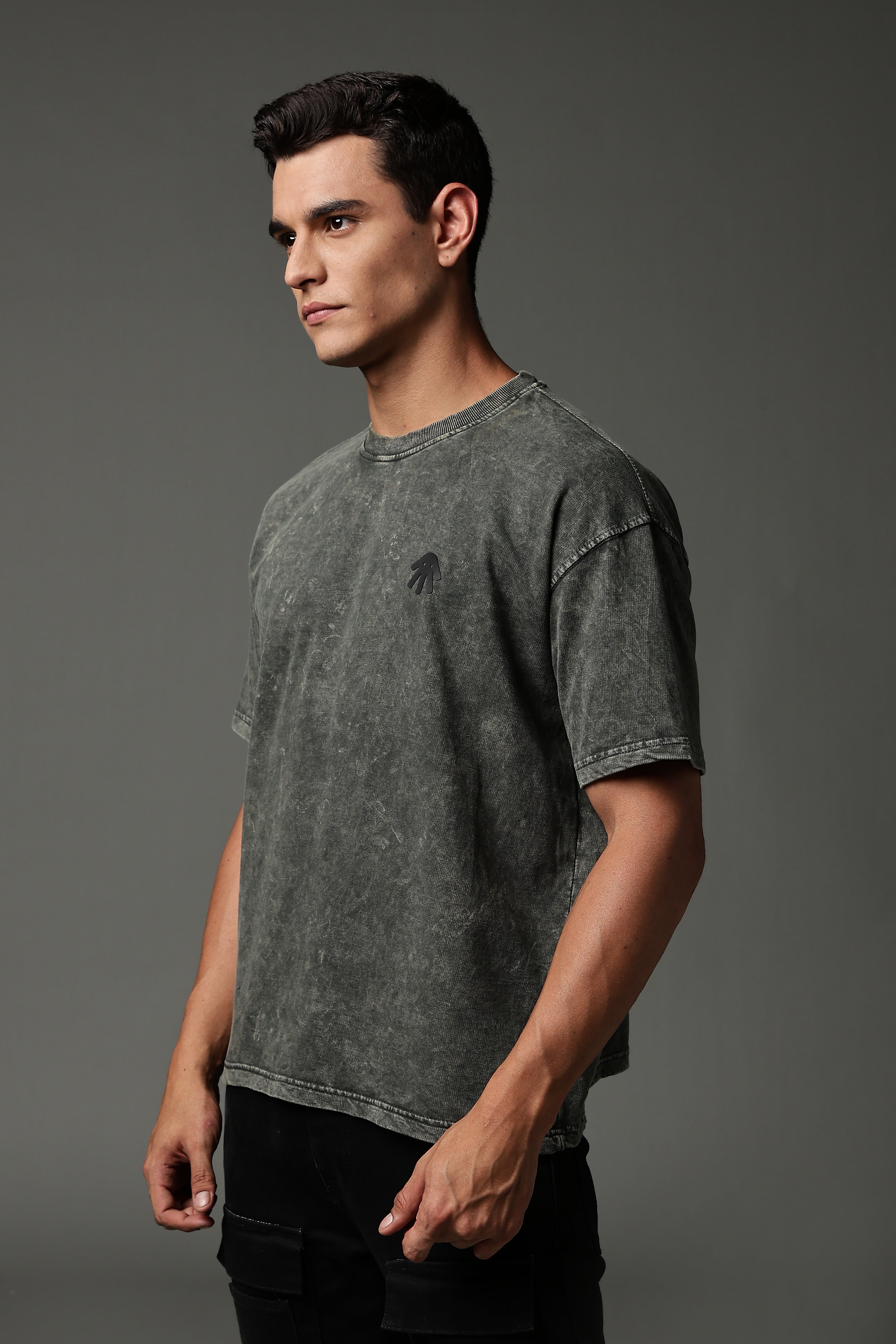Shadow Stitch acid wash tee