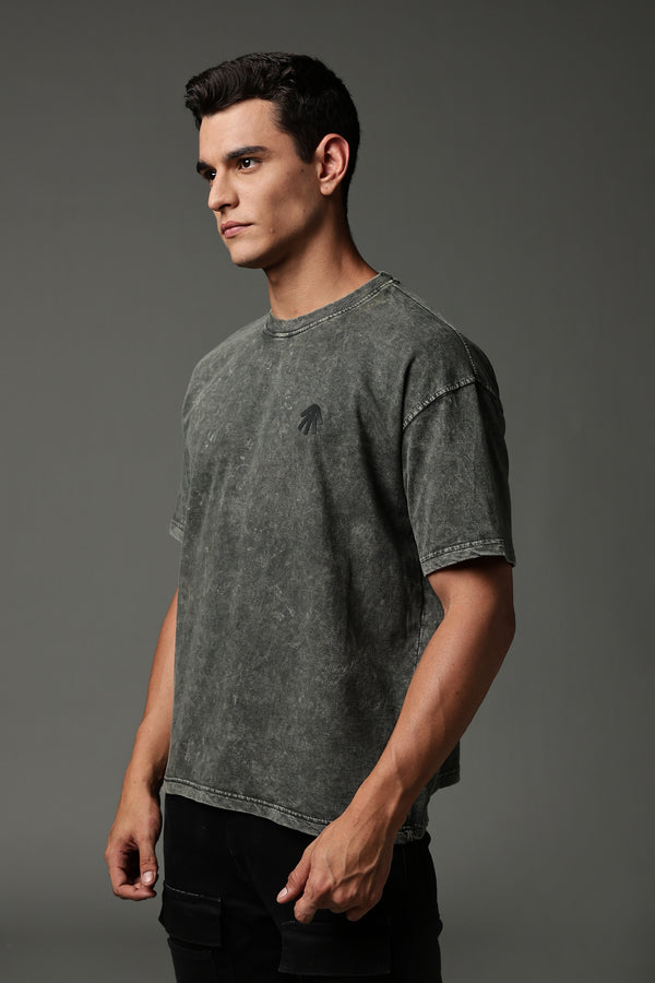 Shadow Stitch acid wash tee