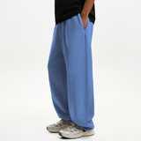 Aqua Blue Straight Fit Sweatpants