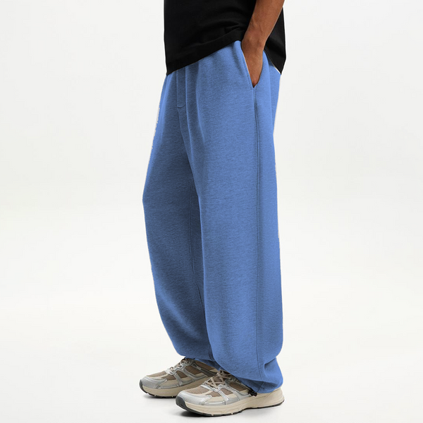 Aqua Blue Straight Fit Sweatpants