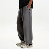 Grey Straight Fit Sweatpants