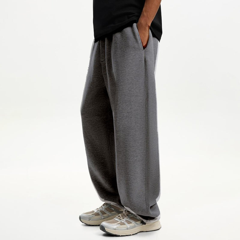 Grey Straight Fit Sweatpants