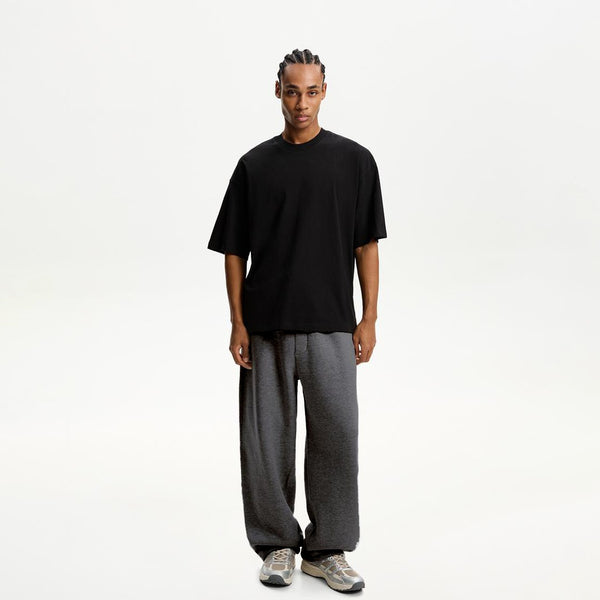 Grey Straight Fit Sweatpants