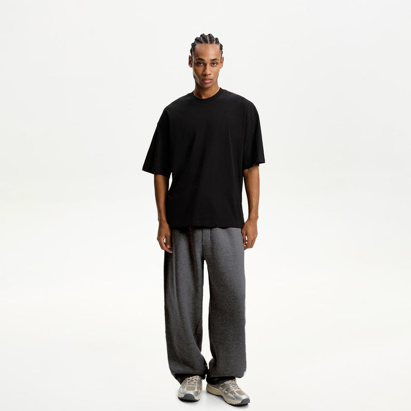 Grey Straight Fit Sweatpants