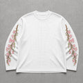 White Sakura Waffle Tee