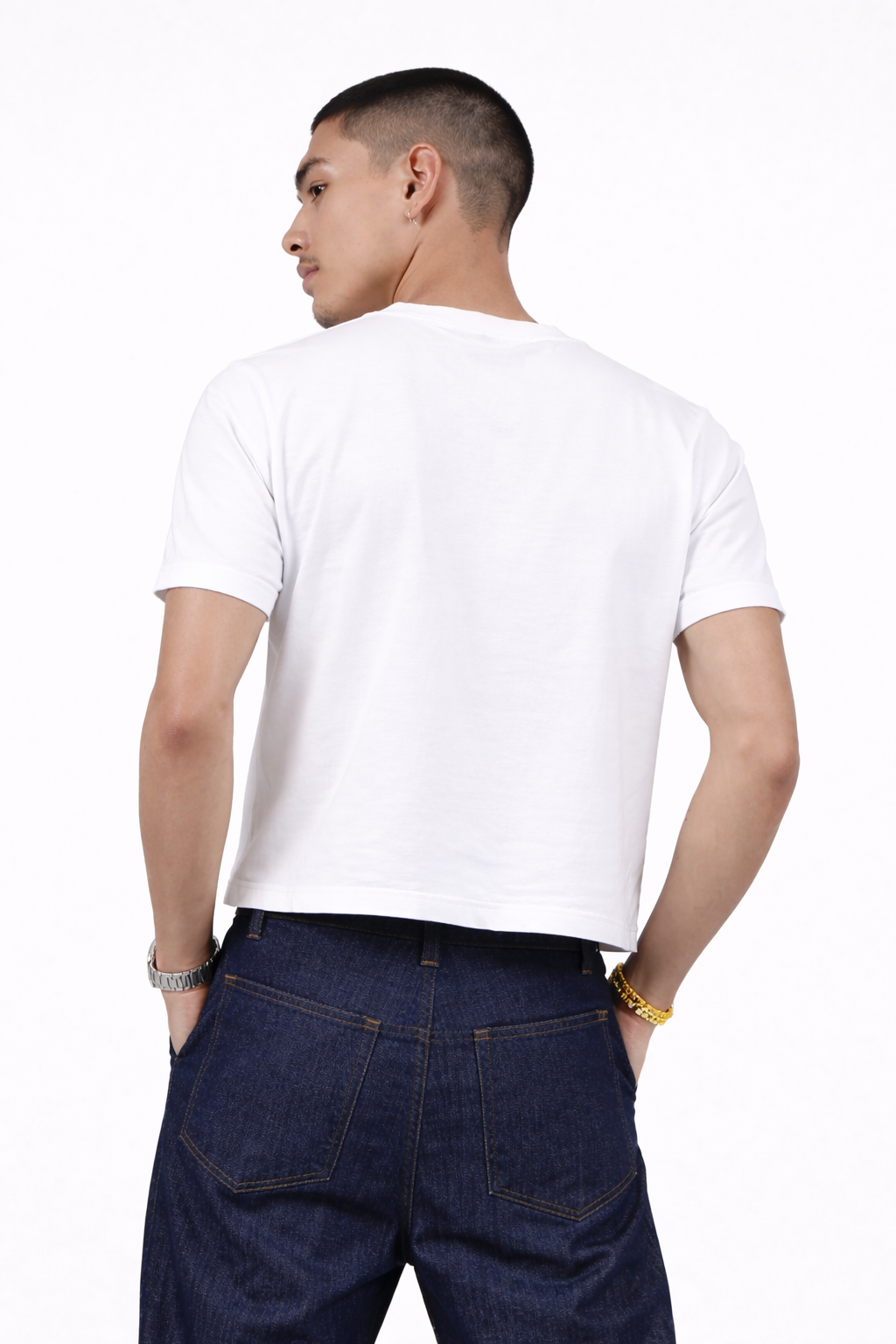 Nova White Cropped Tee