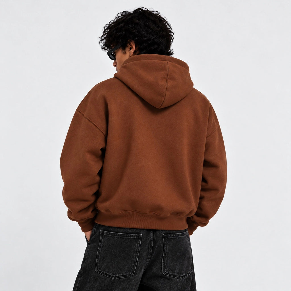 Frost Clasp Hoodie Brown