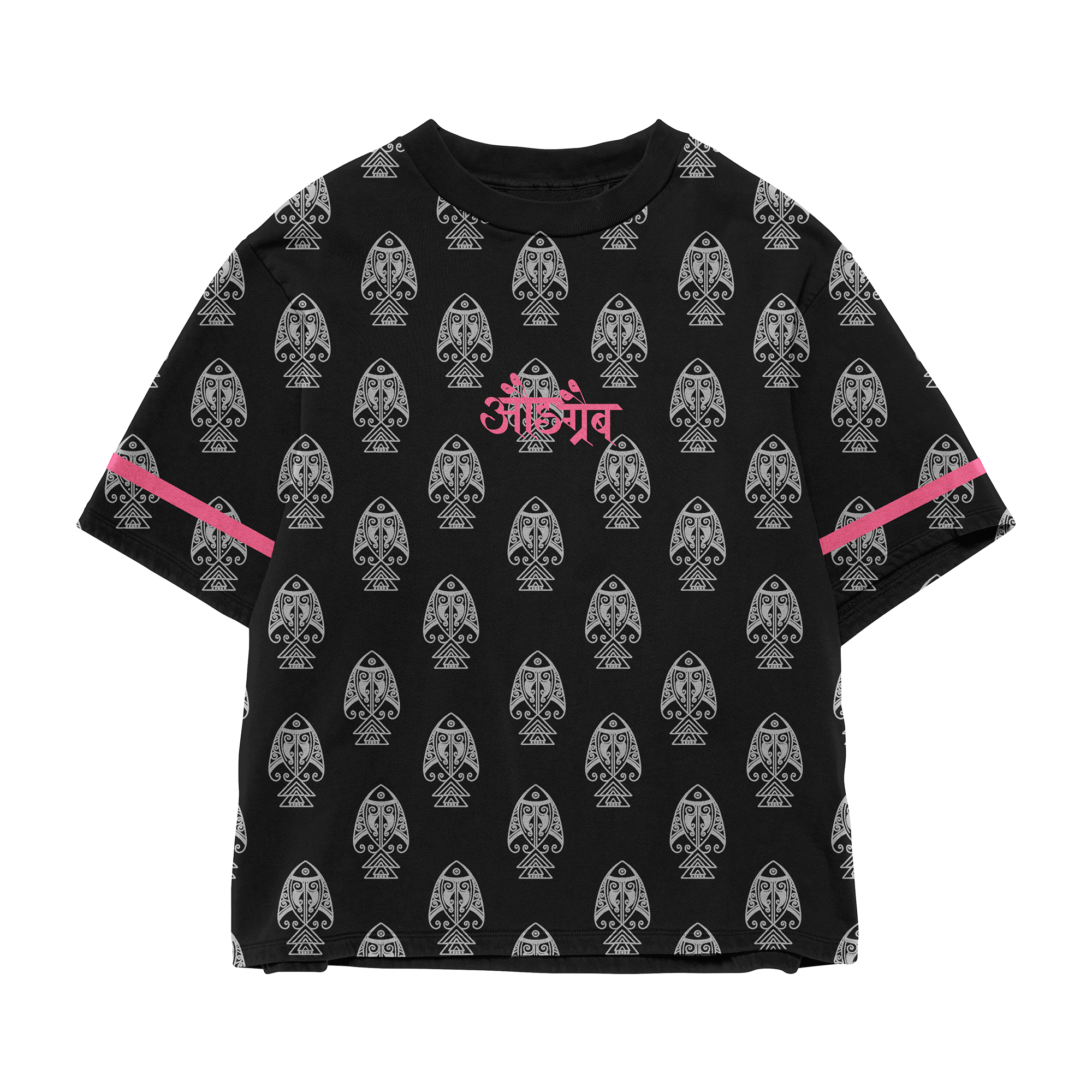 Panghat Oversized Black T-shirt
