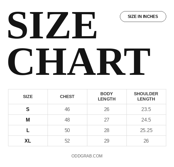 Gojo Jacket Size Chart