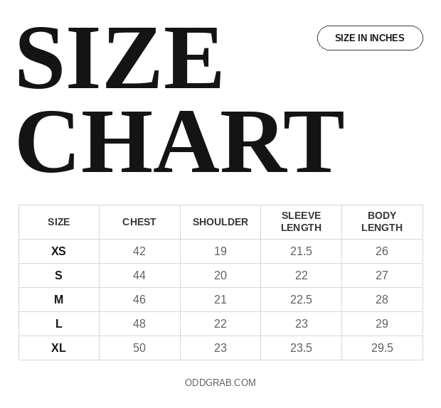 Hustle in Comfort: Chase Your Dreams Hoodie Size Chart