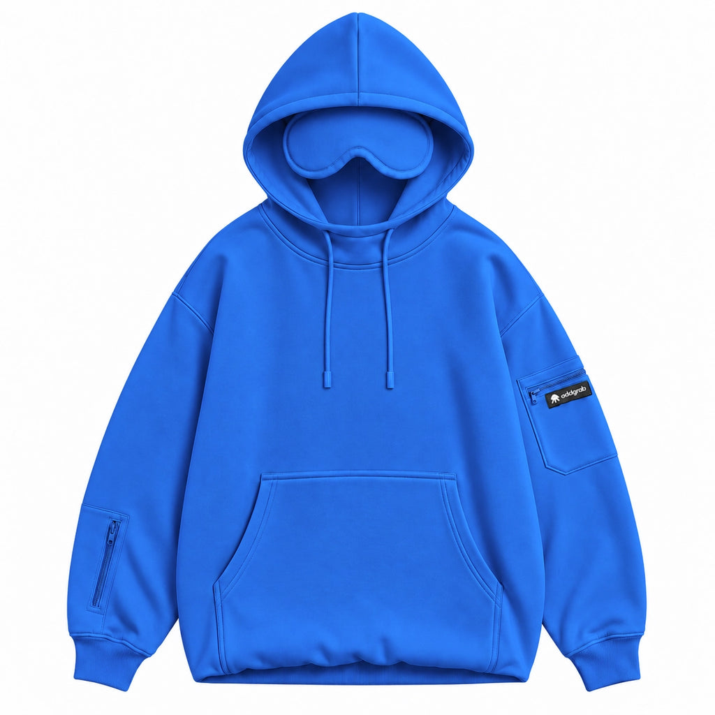 Electric Blue Eye Mask Hoodie
