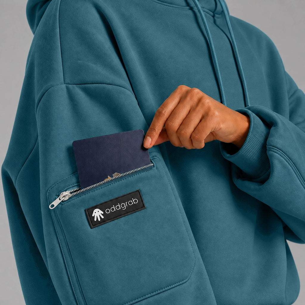Teal Eye Mask Hoodie