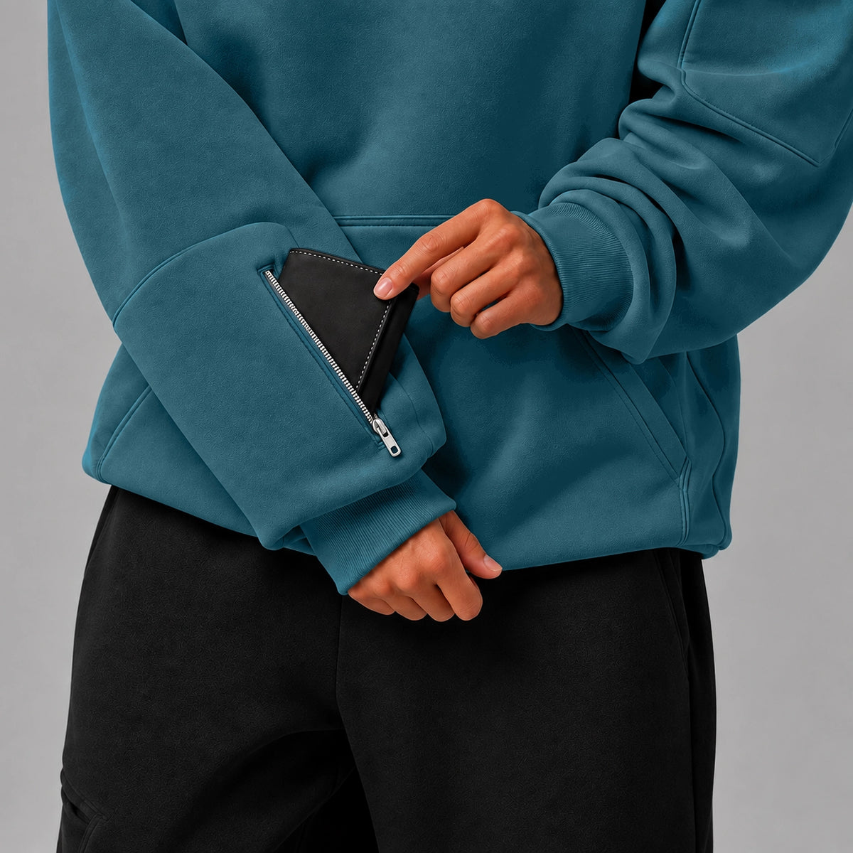 Teal Eye Mask Hoodie