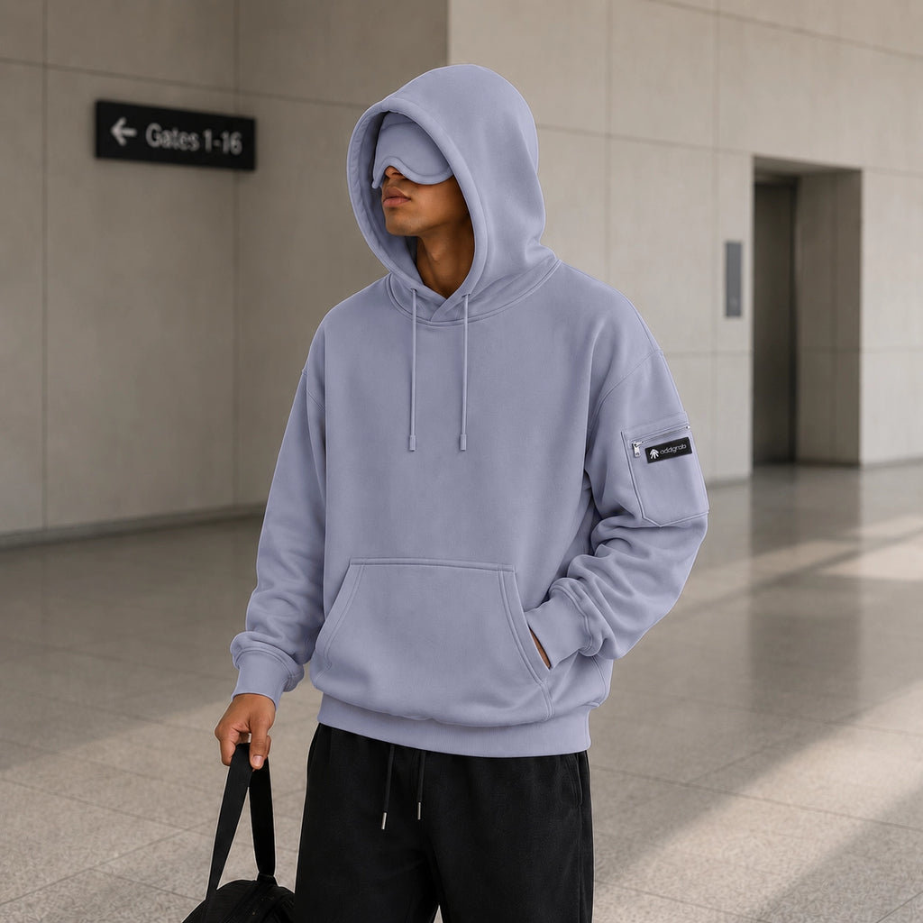 Dark Grey Eye Mask Hoodie