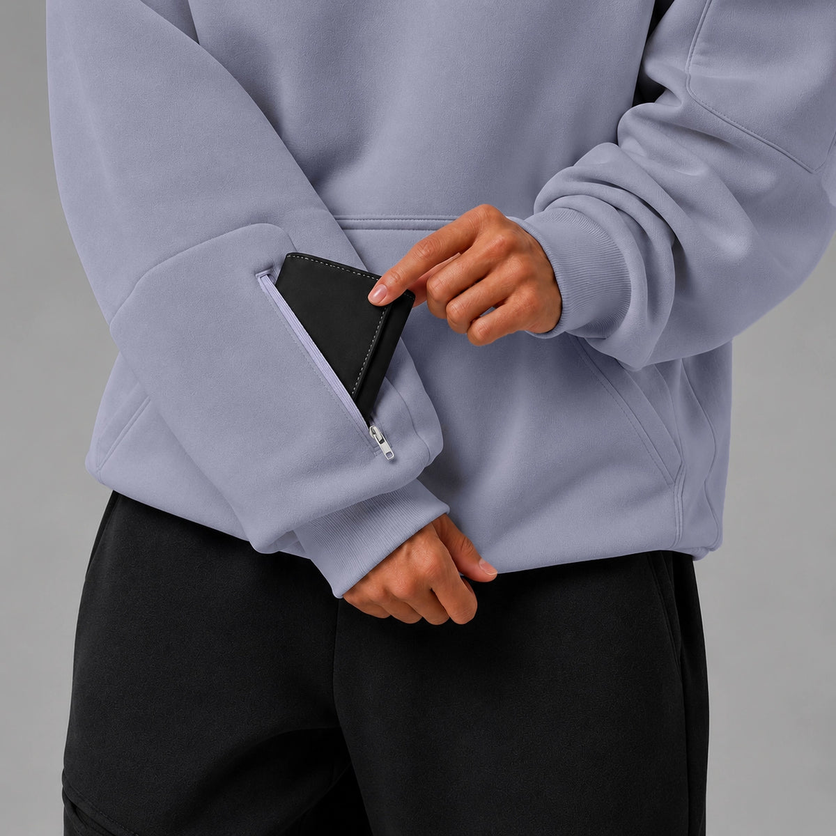 Dark Grey Eye Mask Hoodie